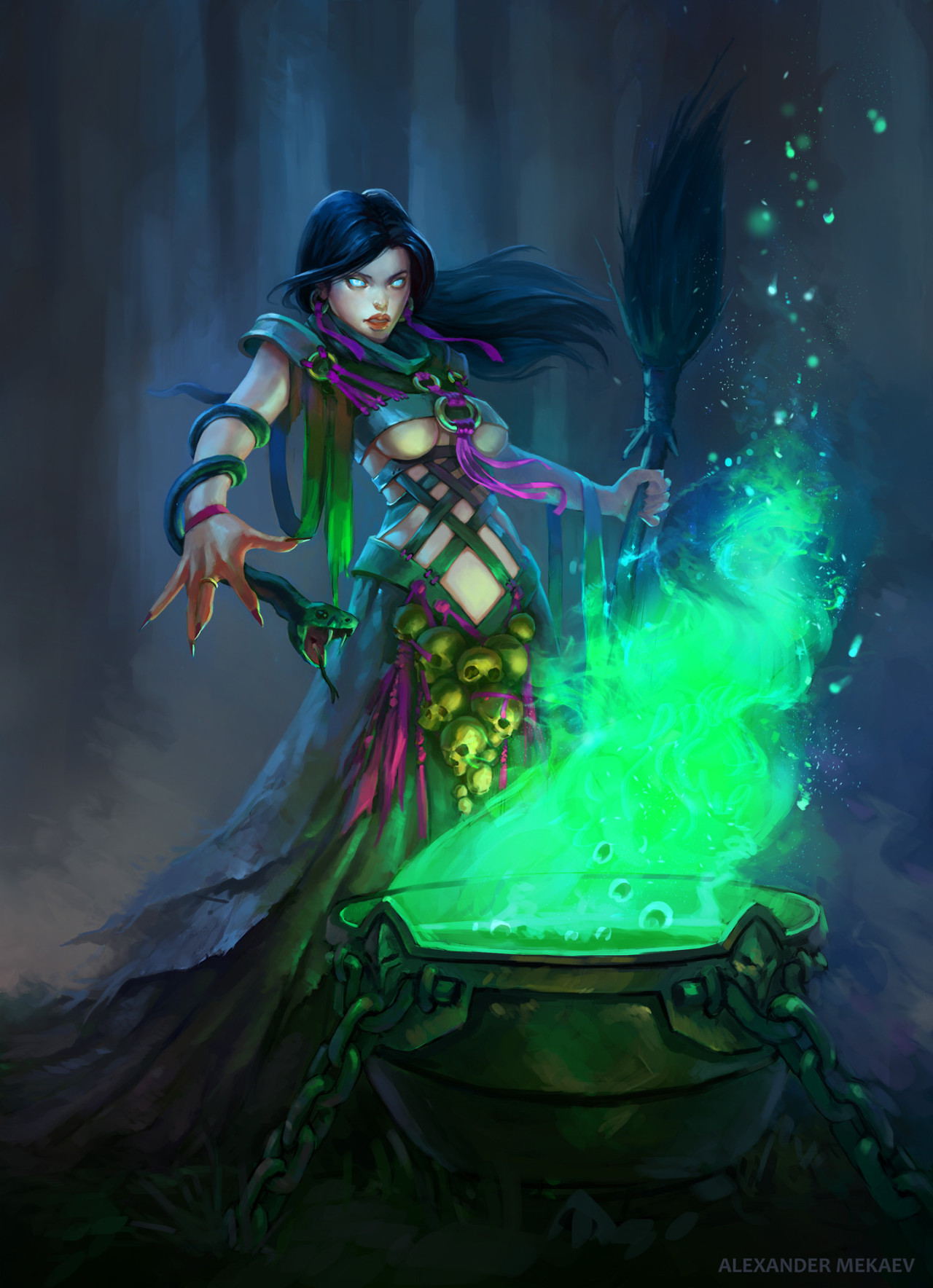 art-of-cg-girls:  witch by Alexandr Mekaev 