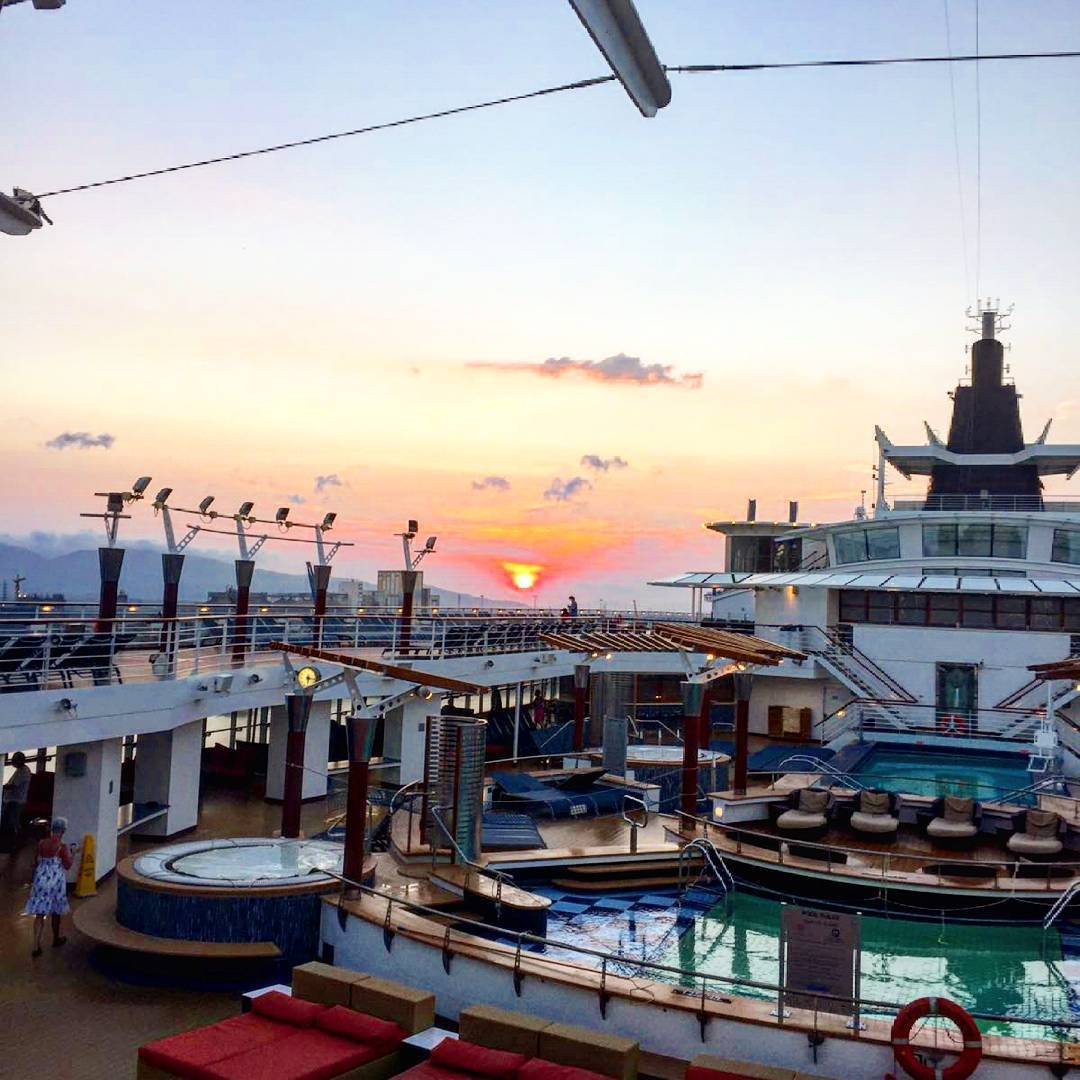 #sunset! #celebritymillennium on the way to #hochiminh!Shot by our guest #blogger @CinziaMarchisio#celebritycruises #crazycruises #crociere #crociera #havingfun #cruiselife #cruiseship #cruising #cruise #bloggers #cruisebloggers #traveling...