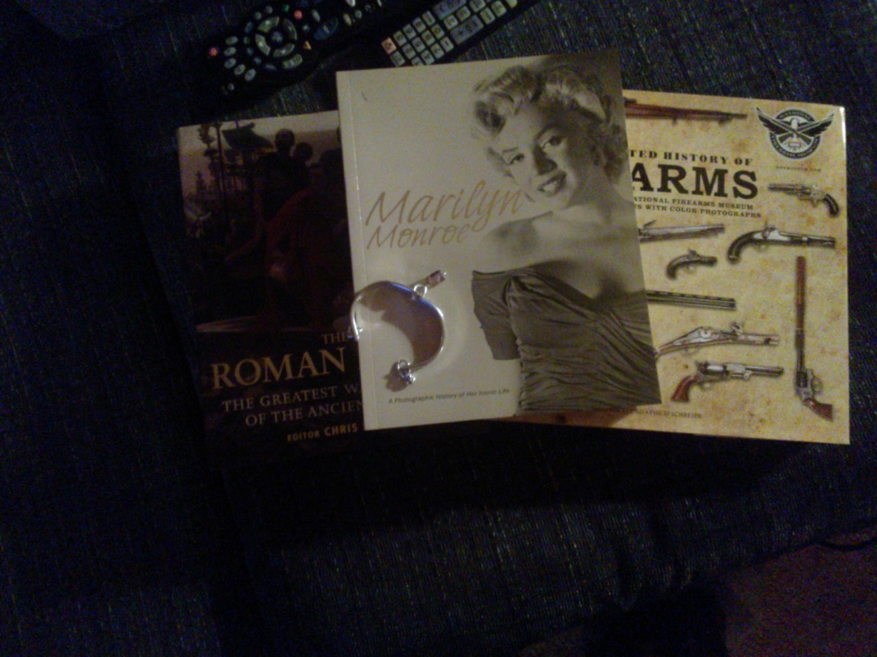 My mother in law knows us too well. She got Nick a book about the Romans, and one