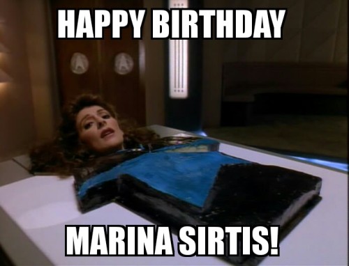 Wishing Marina a great birthday!