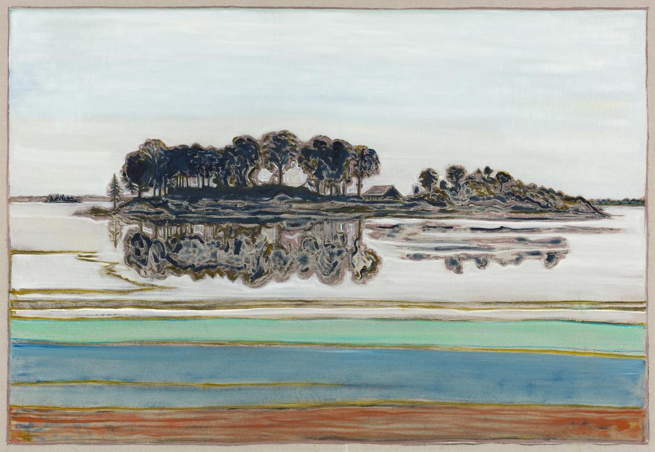 thunderstruck9:  Billy Childish (British, b. 1959), the island, 2016. Oil and charcoal