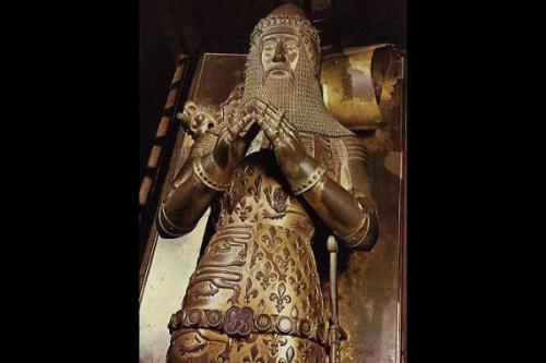 Tomb of Edward Plantagenet, The Black Prince (15 June 1330 – 8 June 1376), Canterbury Cathedral.