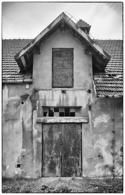 Folwark Kobierzyn #3 Close-up of the abandoned building of a former folwark in Kobierzyn d