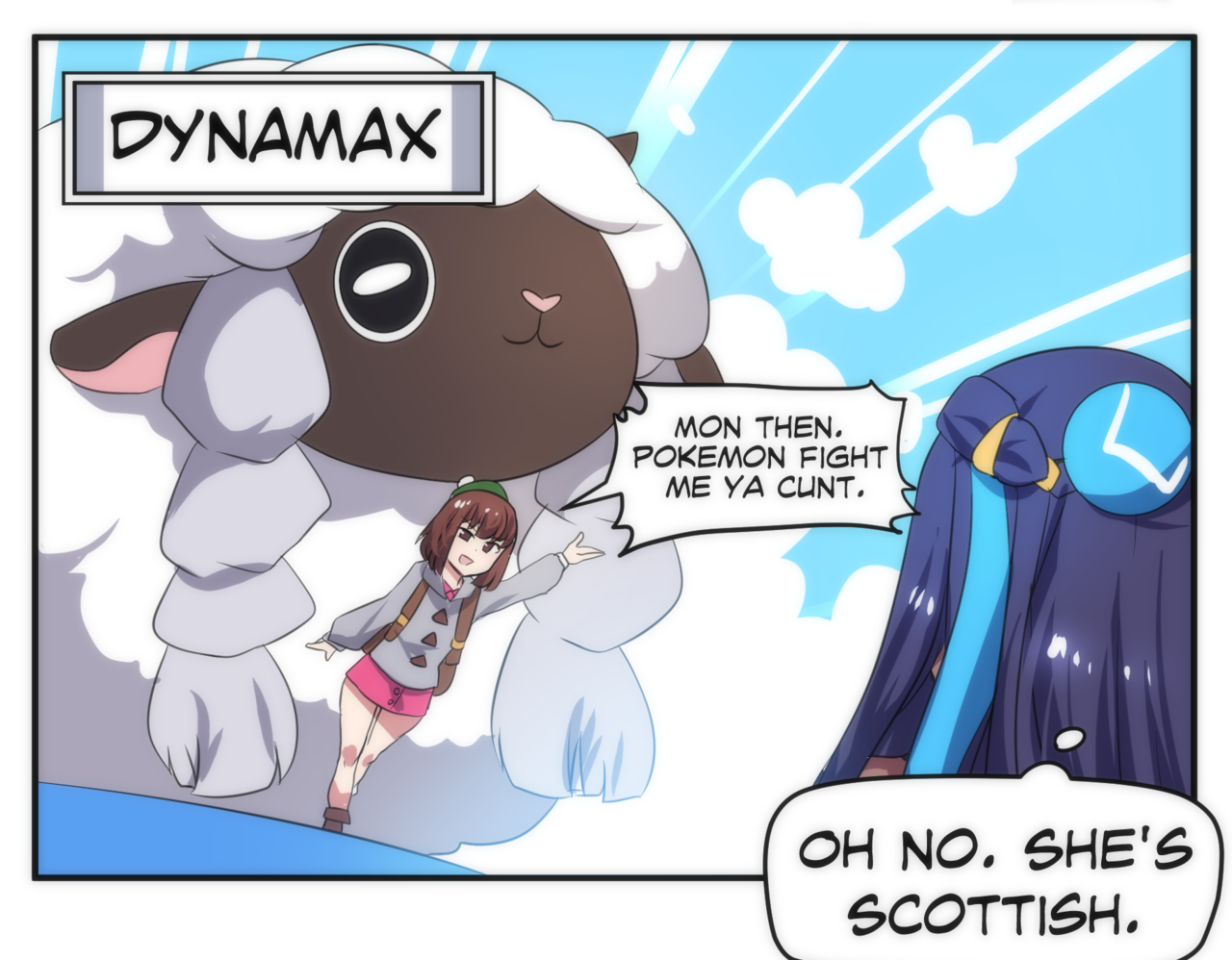 merryweather-comics:  Nessa meets a Scottish Pokemon Trainer (New Version)