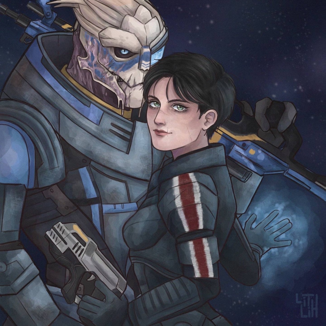 Porn lilithartv:Shepard & Garrus. Each time photos