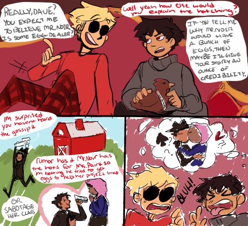 clambuoyance: So yall remember that davekat egg project comic? there’s a part two and TWO YEARS LATE