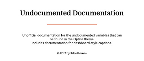 bychloethemes - Undocumented DocumentationOn the linked page you...