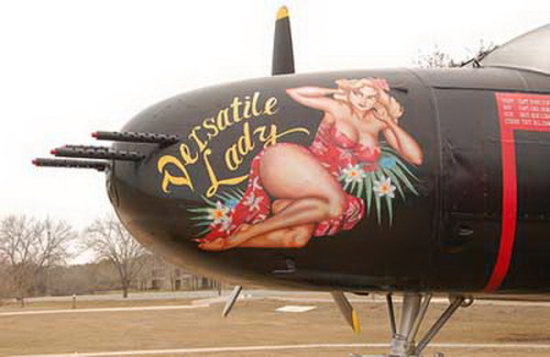 Porn photo eyeswithwhichtosee:  Nose art and cabin art,