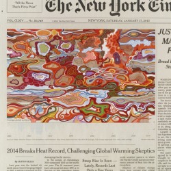 terminusantequem: Fred Tomaselli (American, b. 1956), Saturday, January 17, 2015, 2016. Acrylic and ink on paper, 126.4 × 125.7 cm