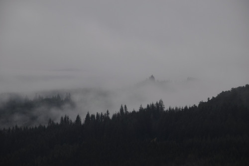 Clouds dancing around Creag an Uamhaidh, Perthshire, ScotlandWe were up at the top for no more that 