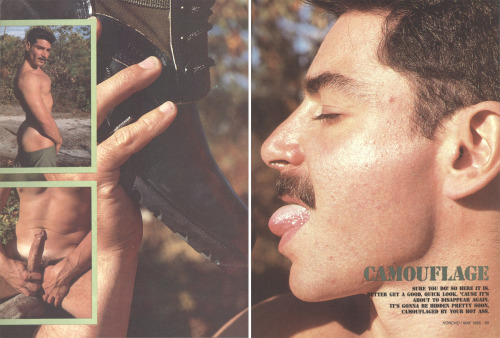 From HONCHO magazine (May 1985) Photo series called &ldquo;Camouflage&rdquo; photo by MaleXp