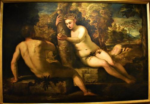 The Temptation of Adam, Jacopo Tintoretto, 1550/53, Galleria dell’Accademia in Venice