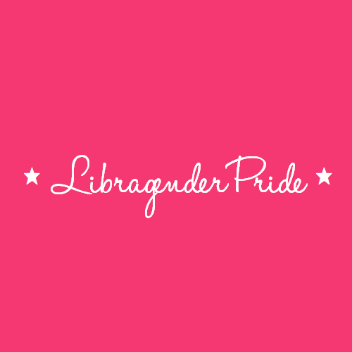 [Image Description: A red color block with text that reads “libragender pride”]