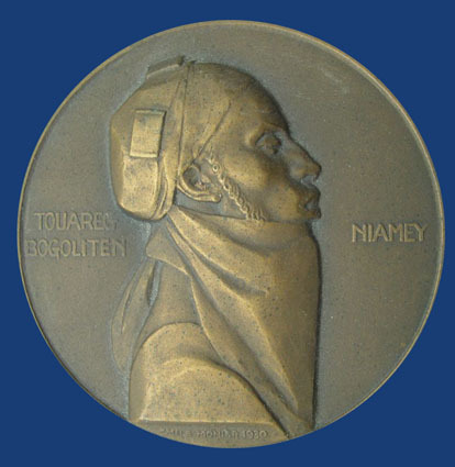 art-and-things-of-beauty:  Emile Monier (1883-1970)  -  Bronze Medals of Africa. diam. ca, 5 cm. 
