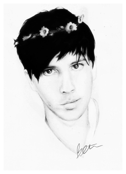 amazingphil:  brainbowunicorn:  new drawing of Philsorry for it looking so weird I tried  THIS IS IN