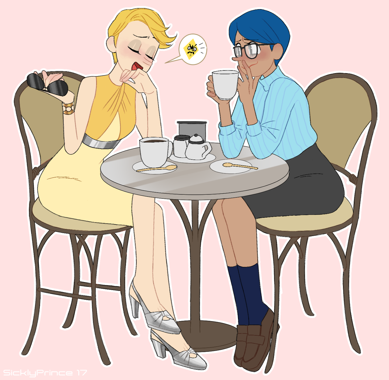 siqlyprince:      (*´∀｀*)ゞ    theyre so fun to draw aahhh some more human!zircon