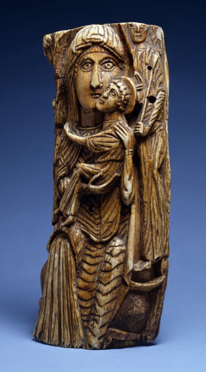 fishstickmonkey: Virgin and Child Coptic, 7th-8th century (Early Medieval)  Ivory the Walters A
