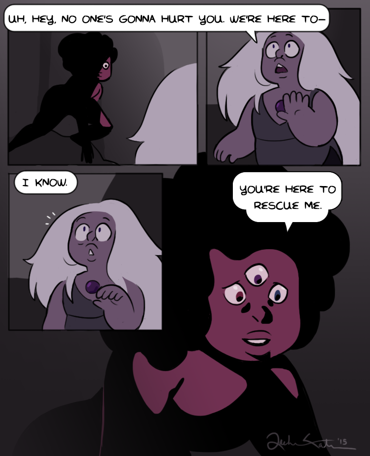 goopy-amethyst:  droosy:  for the gamethyst bomb!! an au where ruby and sapphire