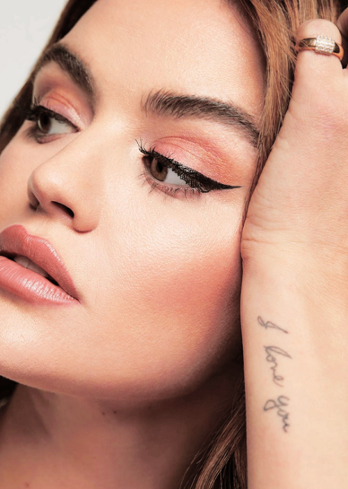 plldaily:LUCY HALE photographed for Almay Cosmetics, 2022