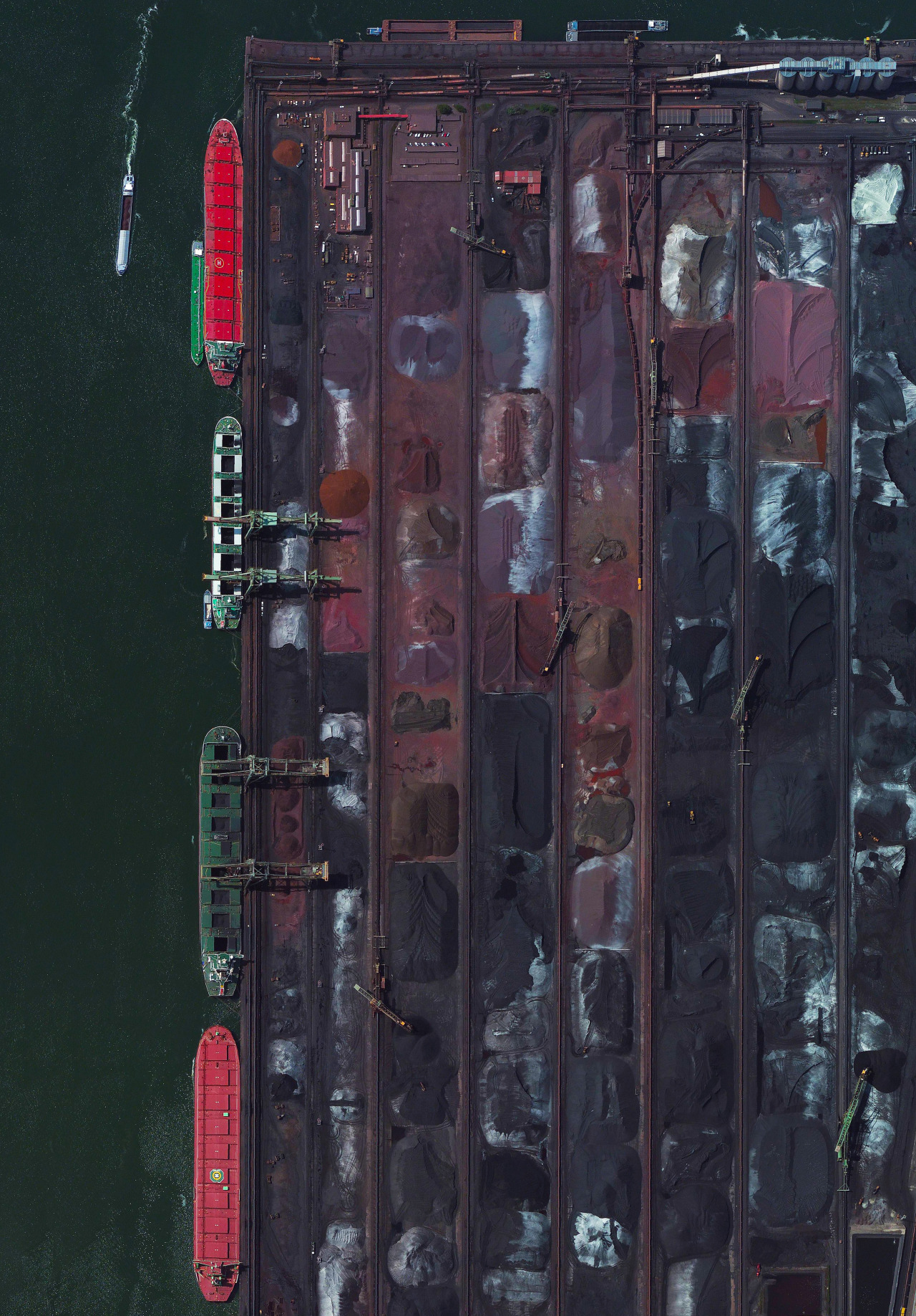 dailyoverview:  The dry terminal at the Port of Rotterdam in the Netherlands is the