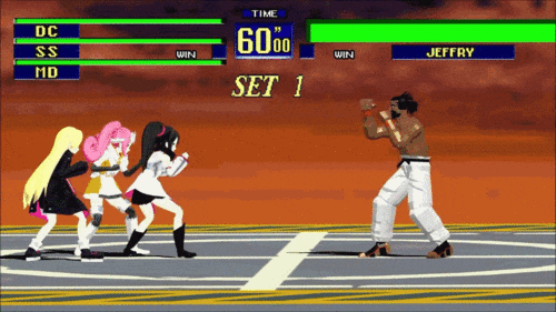 isopodde:  Watching an anthropomorphic Dreamcast smash her head into various Sega characters is way more entertaining than it has any business being. 