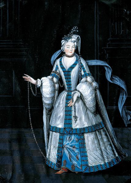 Margravine Sibylla Augusta of Baden-Baden dressed for a masquerade as an Oriental slave, 1700-06 