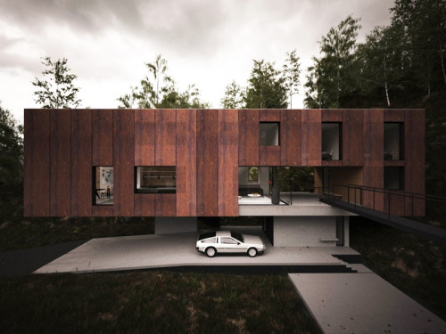 life1nmotion:  Elevated Minimalist House Designed for a Photographer by Hyde+Hyde Architects 
