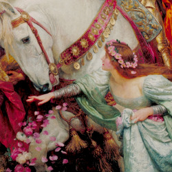 vintagegal:  The Two Crowns (detail), Sir Frank Dicksee, 1900