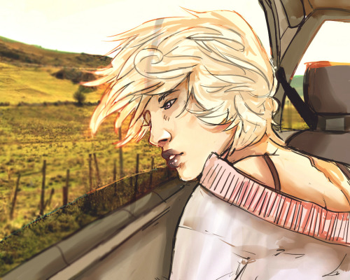 mariedisgrace:  Fly away, get lost And never be found edit: I flipped over Dirk and Roxy so no one w