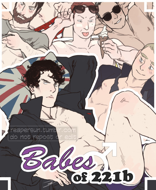 Someone reminded me that I never posted the artwork from my Sherlock pinup calendars, so I’m gonna post one a day for a few weeks. I’m not planning on making another calendar for 2016, but RedBubble has a weird calendar system so you can technically
