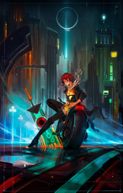 thecyberwolf:  Transistor - Fan Art Created by Igor Artyomenko (Haryarti) / Find this Artist on DeviantArt &amp; Facebook 