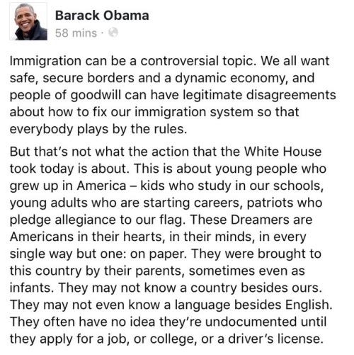 fvckgvbby:  Obama’s words… this is what a President is supposed to sound like and be like. Please take a moment to text “RESIST” to 50409! A bot will answer sending a fax to your Senator and all you have to do is tell them why we should defend