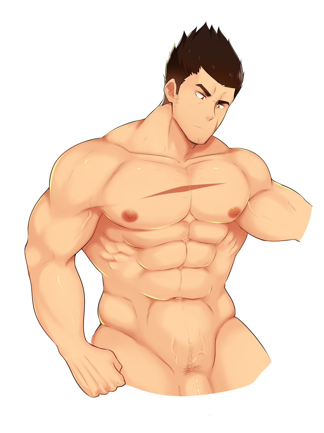 claytennsfw:  Body practiceft. My OC Kanzo