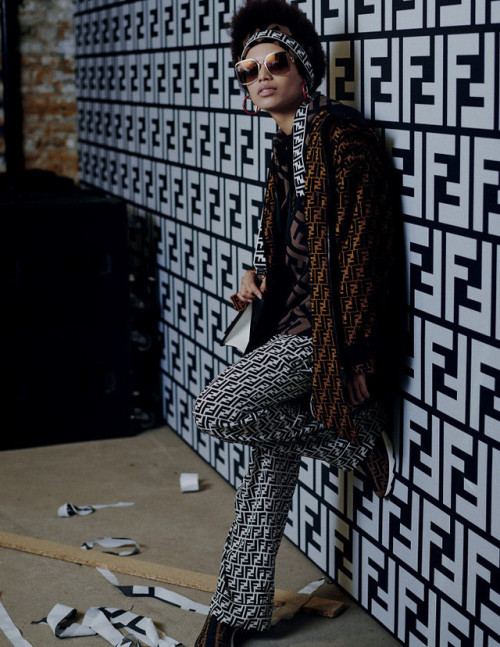 Publication: Elle Italia Photographer: David BurtonModel: Afrodita Dorado    Afrodita in Fendi from 
