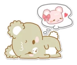 chiisai-faerie:  These sugar cub stickers are basically me and daddy 🐻💖💕