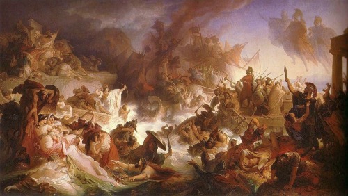 Athenian government and laws: before the gold periodThe Battle of Salamis,  Wilhelm von Kaulbac
