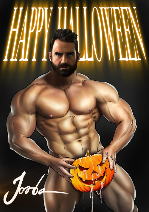 jordenarts:  Happy Halloween🎃 guys and thanks you follow me ;) hehe My husband had to stand model :D (Art by Jorden) 