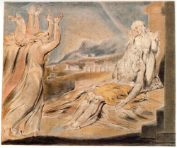 artist-blake:  Illustration to Book of Job, William Blake https://www.wikiart.org/en/william-blake/illustration-to-book-of-job 