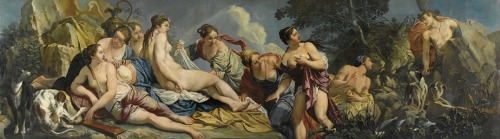 hildegardavon:Giacomo Ceruti, il Pitocchetto, 1698-1767Diana and the nymphs surprised by Actaeon, oi