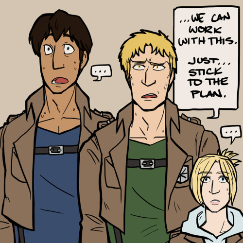 askthetitantrio:Reiner: … Surprised. To say the least….