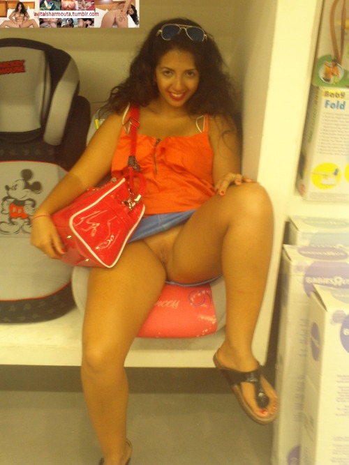 avitalsharmouta:  i told the salesman sorry i forgot to tell u i never wear panties but he was happy about it  15 minutes later when he finished his shift he was in my holes in the mall restroom