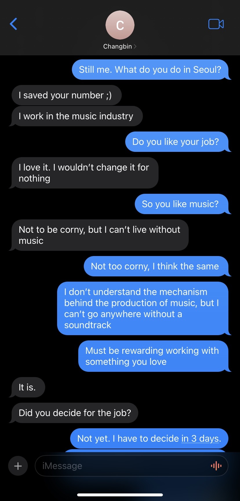 Texting The Wrong Number | Changbin X You