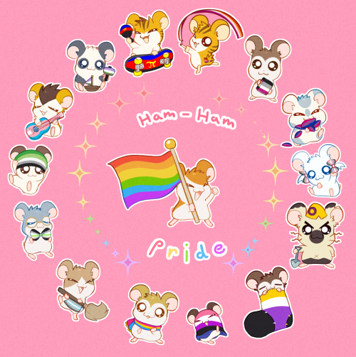 HAPPY PRIDE! FROM HAMTARO AND THE HAM HAMS!