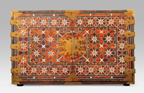 livesunique: A Spanish Colonial Brass-Mounted and Ebony, Bone and Tortoiseshell-Inlaid Cabinet on St