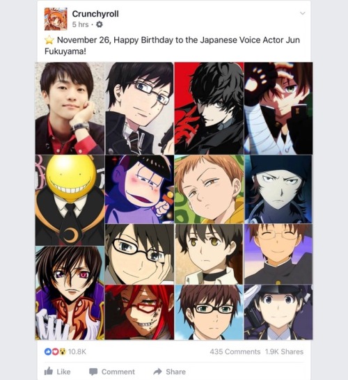 sugalawliet: I saw this on Crunchyroll’s Facebook. HAPPY BIRTHDAY TO ICHIMATSU’S VOICE A