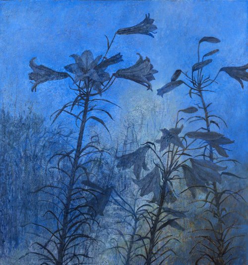 hibernia-1:  ‘White Nights, Northern Garden’ by Victoria Crowe, Scottish artist.