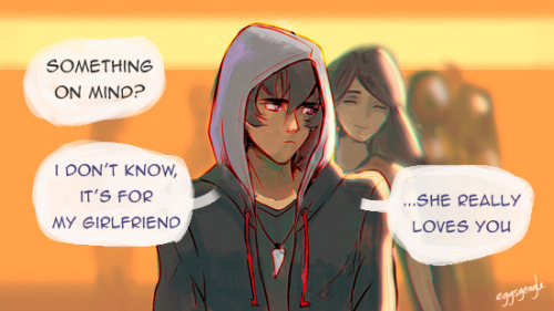 eggsyeagle: Help the confused keith, the gift was for his gf, but he doesn’t know why he lied 