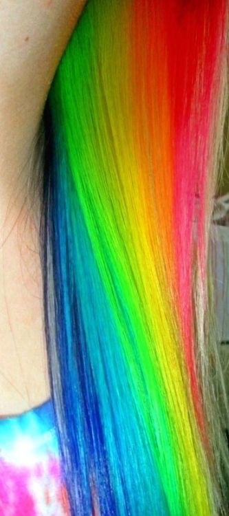 happyandfulfilled:  I want rainbow hair  porn pictures