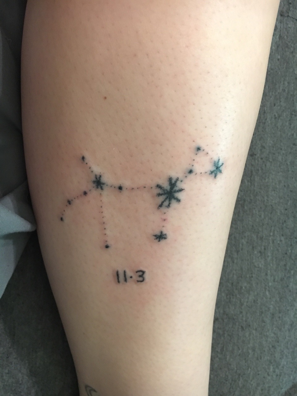 Little Tattoos — Virgo constellation by Sick boy tattoo, Finland