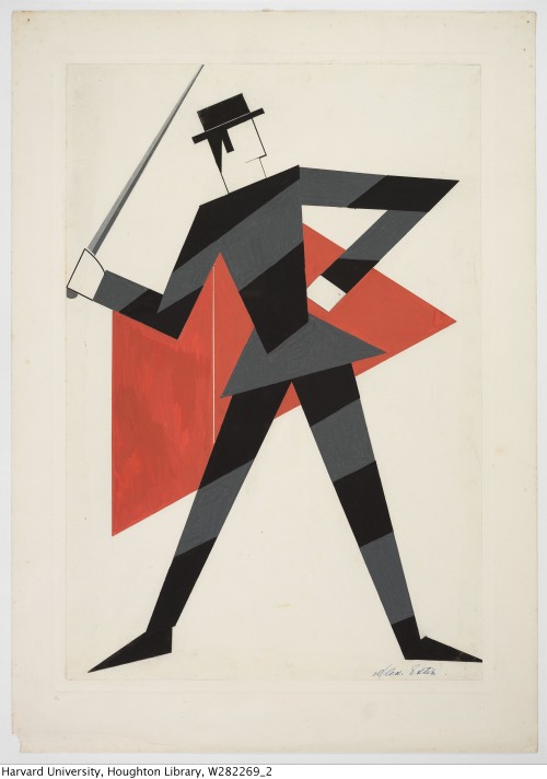 design-is-fine:Alexandra Exter, costume design for Othello, a Swordsman, 1927. Gouache on paper. Rus